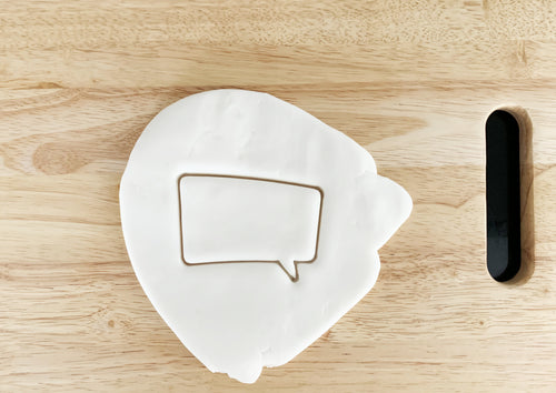 Comic Text Box Cookie Cutter