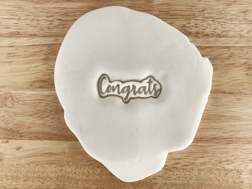 Congrats Text Cookie Cutter