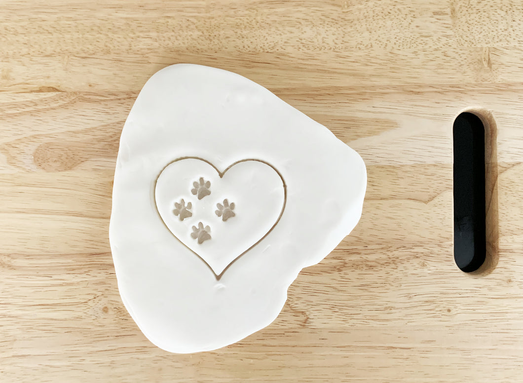 Heart Paw Cookie Cutter