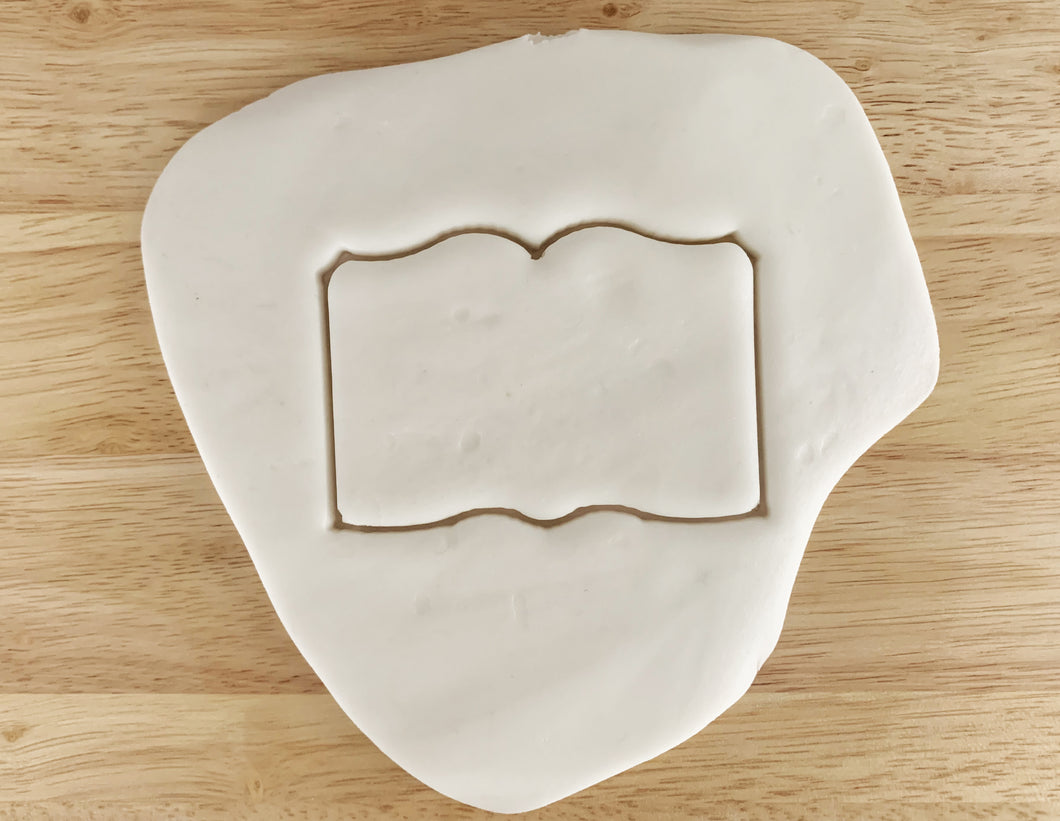 Open Book Cookie Cutter