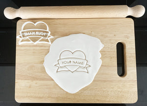 Heart (with custom name) Cookie Cutter